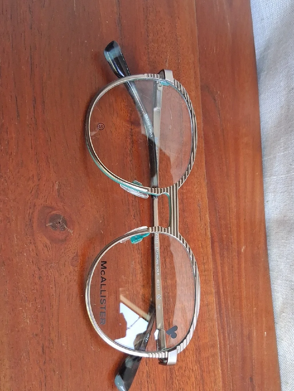 McALLISTER MC4532 Rose Gold With Clear Lens Lenses